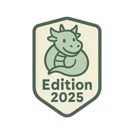 Edition 2025 badge with green dragon mascot for The Grab Method – helping restaurants increase Grab orders